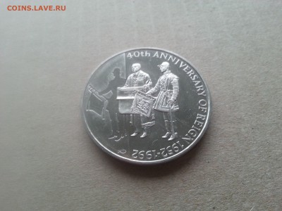 Фолкленды 50 пенсов 1992 40 лет правления Королевы 22 07.04 - 20170405_075952