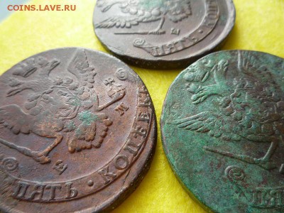 5 копеек 1773,76,77гг ем,до 7.04 - 3