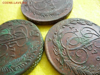 5 копеек 1773,76,77гг ем,до 7.04 - 4