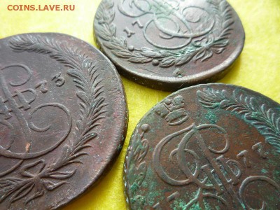 5 копеек 1773,76,77гг ем,до 7.04 - 5