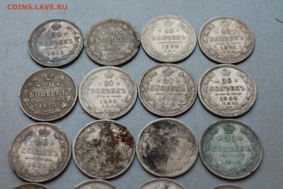 Царское серебро, не чищено. 12 шт. 20-ок до 11.04. - Изображение 774