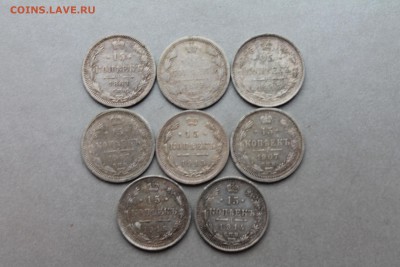Царское серебро, не чищено. 8 шт. 15-ек до 11.04. - Изображение 778