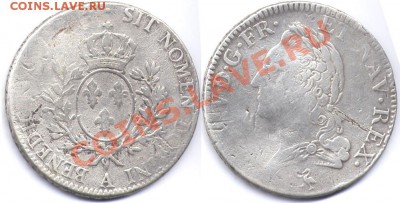 Франция 1 экю 1774 - 19fr6