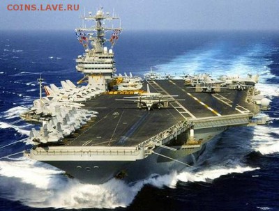 Монеты с Корабликами - Авианосец НимицCVN68