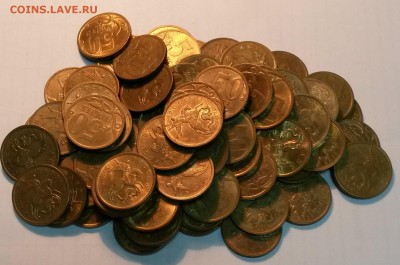 50 коп 2010г-35шт, 2013-80шт, 10коп 2013-90шт.   До 13.04.17 - 2