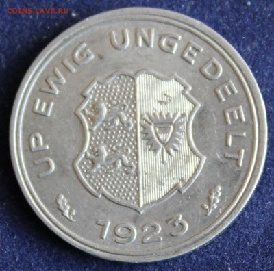 С 1 руб. ШЛЕЗВИГ ГОЛЬШТЕЙН 5марк 1923г. UNC до 15.04 в 22-00 - IMG_4825.JPG