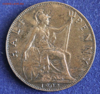 С 1 руб. БРИТАНИЯ HALF PENNY 1902г. ЭДВАРД-II до 15.04 в 22 - IMG_4272.JPG