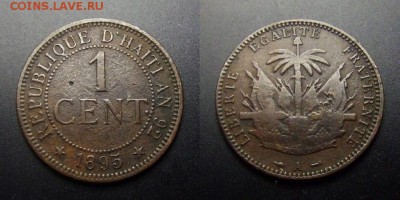 ГАИТИ 1 сантим (1895) до 12.04 (22.00) - Гаити – 1 сантим (1895)