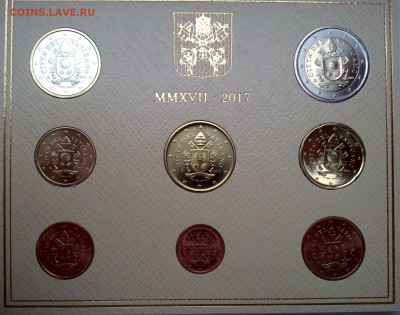Ватикан 10 евроцент 2017 Личный герб Папы Франциска 13.04 22 - Ватикан 111
