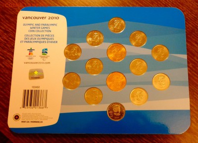 КАНАДА - ВАНКУВЕР оф. набор блистер до 16.04, 22.00 - Канада - Ванкувер 2010 набор блистер1