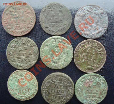денга 1731 перечекан с копейки 1724 - DSC06553.JPG