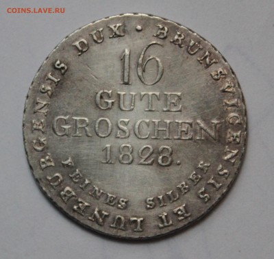 Брауншвейг, 16 грошен 1828 - грошен1