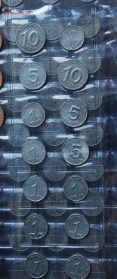 ГДР 1, 5, 10 пфеннигов 1952-53 Е. ХОРОШИЕ. Предпродажные. - 649