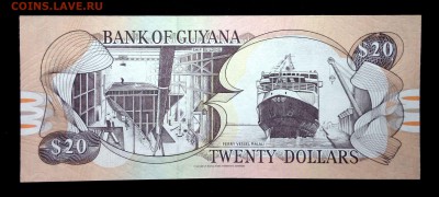 Гайана 20 долларов 2009 unc до 17.04.17. 22:00 мск - 1