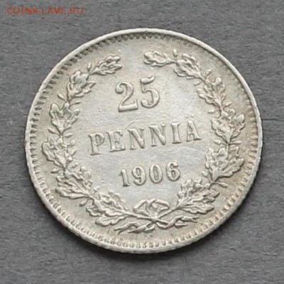 2 монеты по 25 пенни 1906 и 1915, до 17.04.2017, 22:00 - 25p1906r_v2