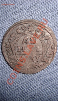 денга 1731 перечекан с копейки 1724 - DSC06583.JPG