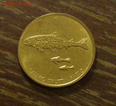 СЛОВЕНИЯ - 1т. ЛОСОСЬ до 18.04, 22.00 - Словения 1 т 1994 Три рыбы_1