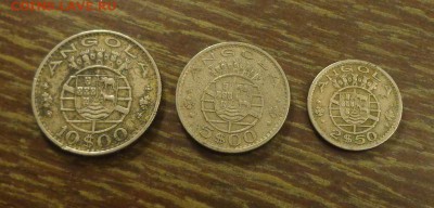 ПОРТУГ. АНГОЛА-подборка 2,5, 5 и 10 эск. 3 шт. 18.04, 22.00 - Португ. Ангола 3 шт набор