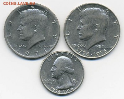 Подборка монет США 3 шт. - США_подборка-3шт_а