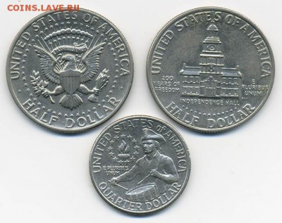 Подборка монет США 3 шт. - США_подборка-3шт_р