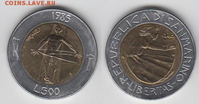 Биметалл!! Сан Марино 500 лир 1985 Борьба с наркотиками - san_marino_500_lir_1985_bimetall_khoroshaja_b