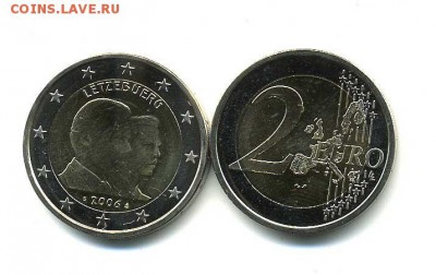 2 евро Люксембург 2006 25 лет принца Гийома - 10372_b