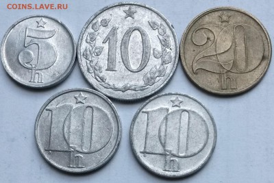 Чехословакия 5 монет.  до 18.04.17  22.00 - 2