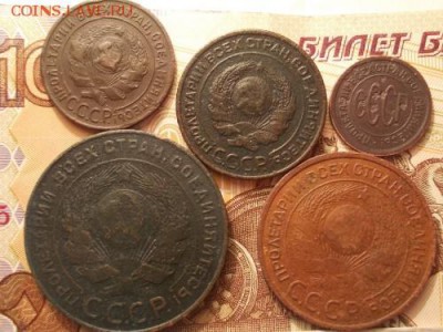 лот меди(7 монет)  5-3-2-1 коп. 1924 г., полкопейки 1925 г. - 031-min.md