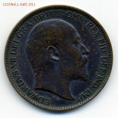 Британия фартинг 1902 - аверс. - Британия_фартинг-1902_А