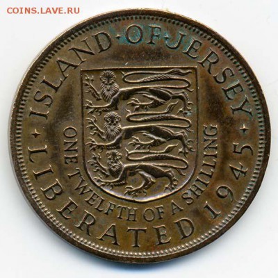 12 шиллинга 1945 - реверс. - Джерси_1-12шиллинга-1945_Р