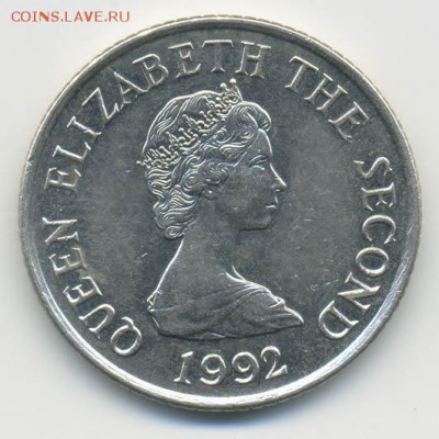 Джерси 10 пенсов 1992 - аверс. - Джерси_10пенсов-1992_А