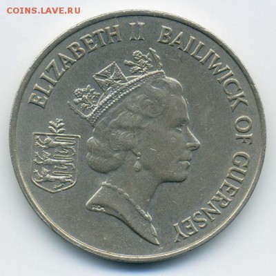 Гернси 10 пенсов 1989 - аверс. - Гернси_10пенсов-1989_А