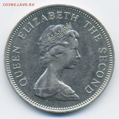 Фолкленды 10 пенсов 1980 - аверс. - Фолкленды_10пенсов-1980_А