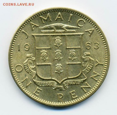 Ямайка 1 пенни 1963 - реверс. - Ямайка_1пенни-1963_Р