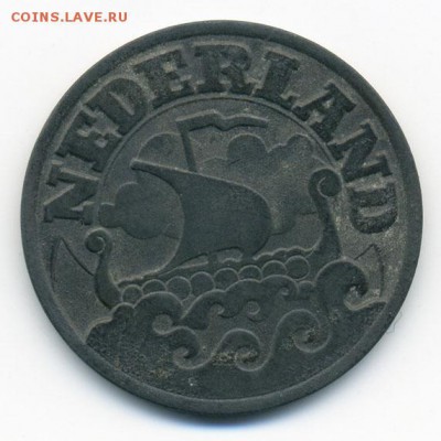 Нидерланды 25 центов 1942 - аверс. - Нидерланды_25центов-1942_А