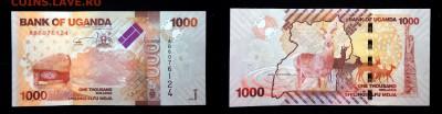 Уганда 1000 шиллингов 2010 unc до 19.04.17. 22:00 мск - 0