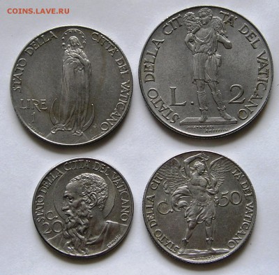 Ватикан, 4 монеты 1940-41 (16.04) - P1012734.JPG