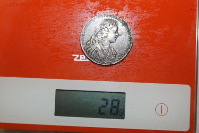1 РУБЛЬ 1728г. ПЕТРА II ОЦЕНКА - 009