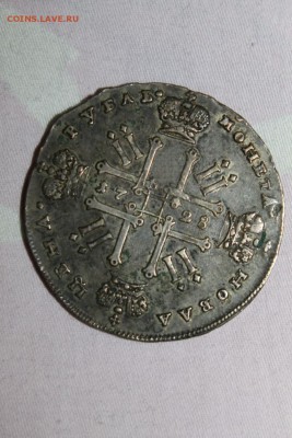 1 РУБЛЬ 1728г. ПЕТРА II ОЦЕНКА - 002