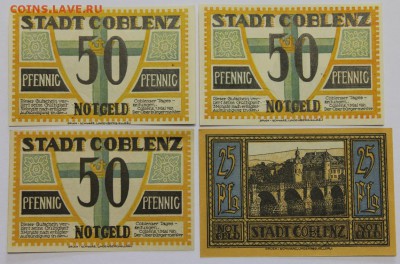 Германия Кобленц Рейнланд-Пфальц полная серия 4 шт UNC - IMG_4068.JPG