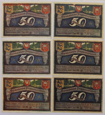 Германия Поппенбютел 10 шт полная серия UNC - IMG_4138.JPG