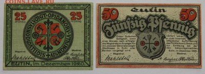 Германия Ойтин Шлезвиг-Гольштейн 2 шт полная серия UNC - IMG_4157.JPG