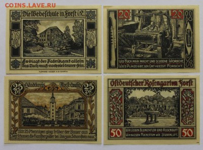 Германия Форст Бранденбург 4 шт полная серия UNC - IMG_4225.JPG