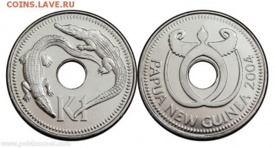 Монеты с отверстием в центре - 1 кина 2004