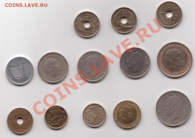 помогите оценить кучку разных монет. - spanien.JPG