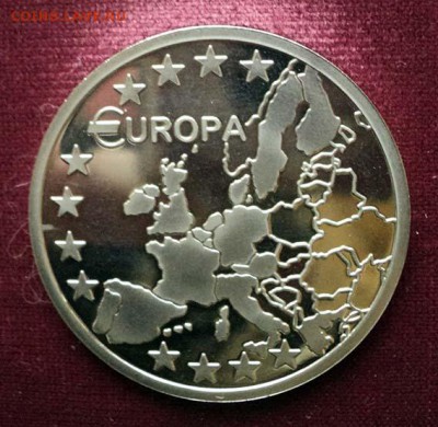 Жетон "Европа-милениум", Германия, 2000 г. Proof - жетон_Европа-2000_1Р.JPG
