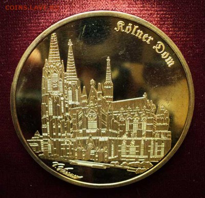 Германия, медаль "Кельн", Proof-Like. - медаль_Германия-Кельн_собор.JPG