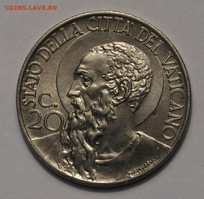 Ватикан 20 Чент 1941  СОХРАН !  (16.04) - P1012882.JPG