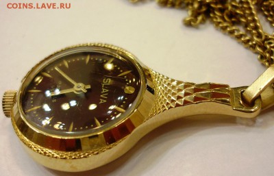 Часы Слава на цепочке позолота - P1140513.JPG