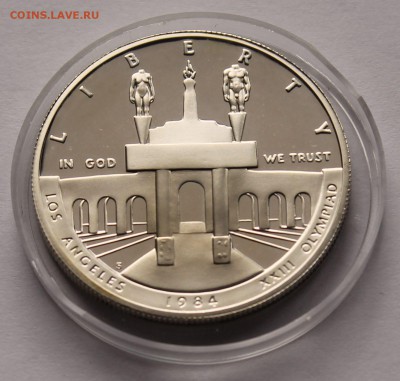США. 1 доллар 1984. ОИ Лос-Анжелес.  Серебро. - 12